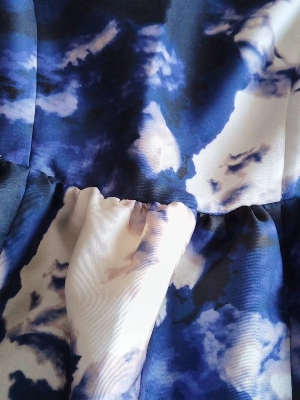 kate spade Blue and White Cloud-Print Sleeveless Mini Dress - Picture 7 of 14